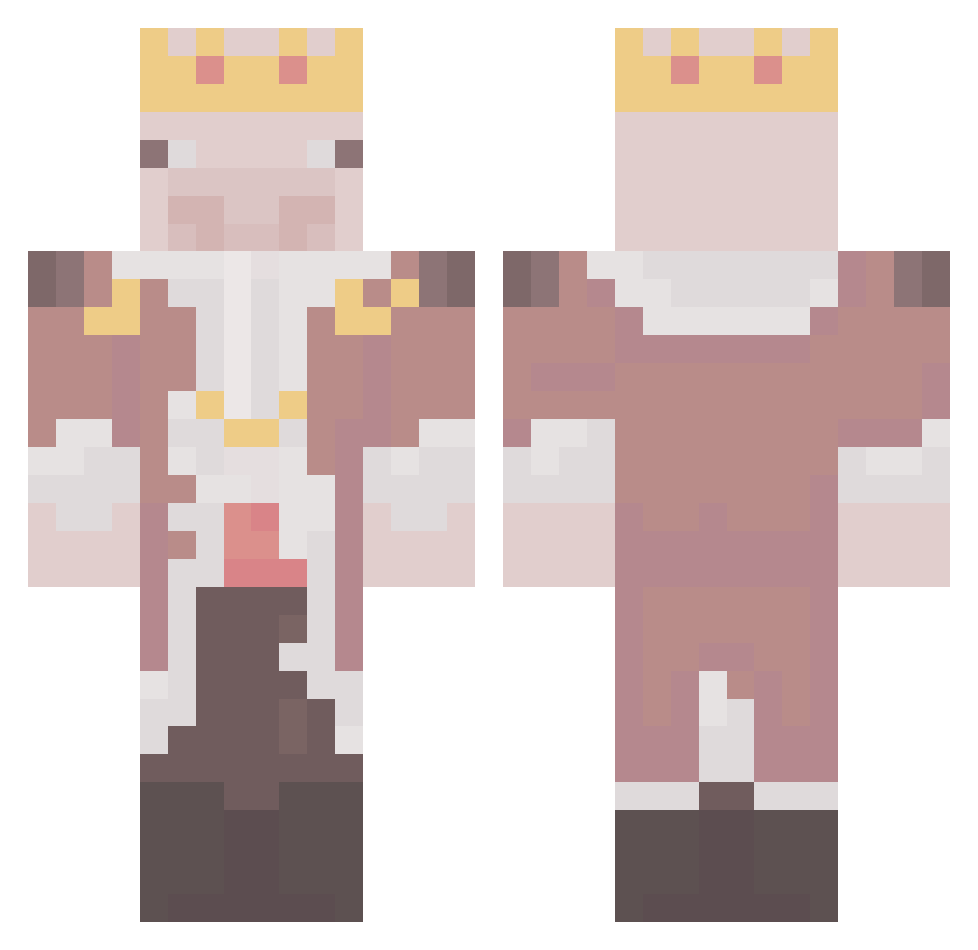 RapSchab Minecraft skin, front and back view