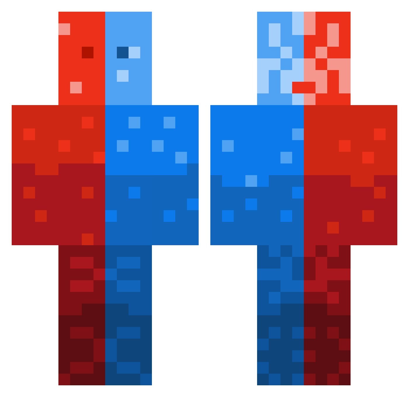 T_guy576 Minecraft skin, front and back view