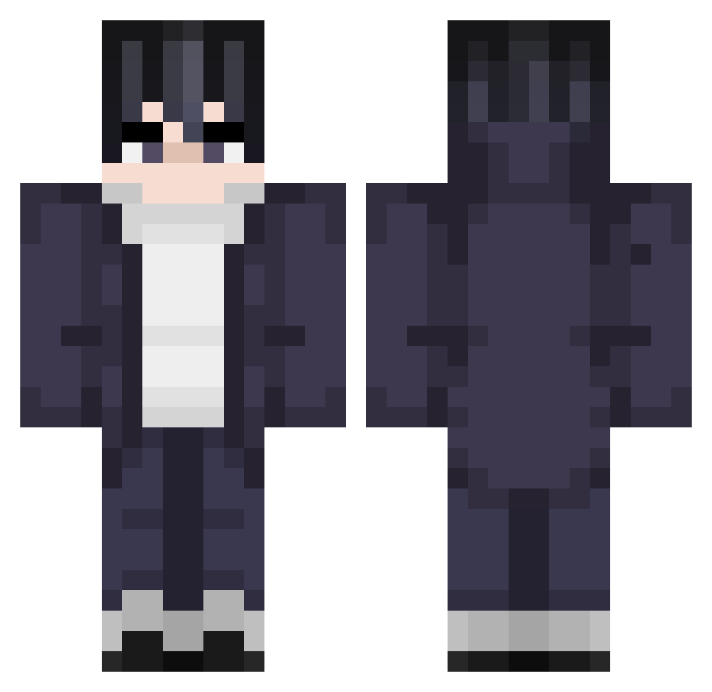 xXHulkSmash1Xx Minecraft skin, front and back view