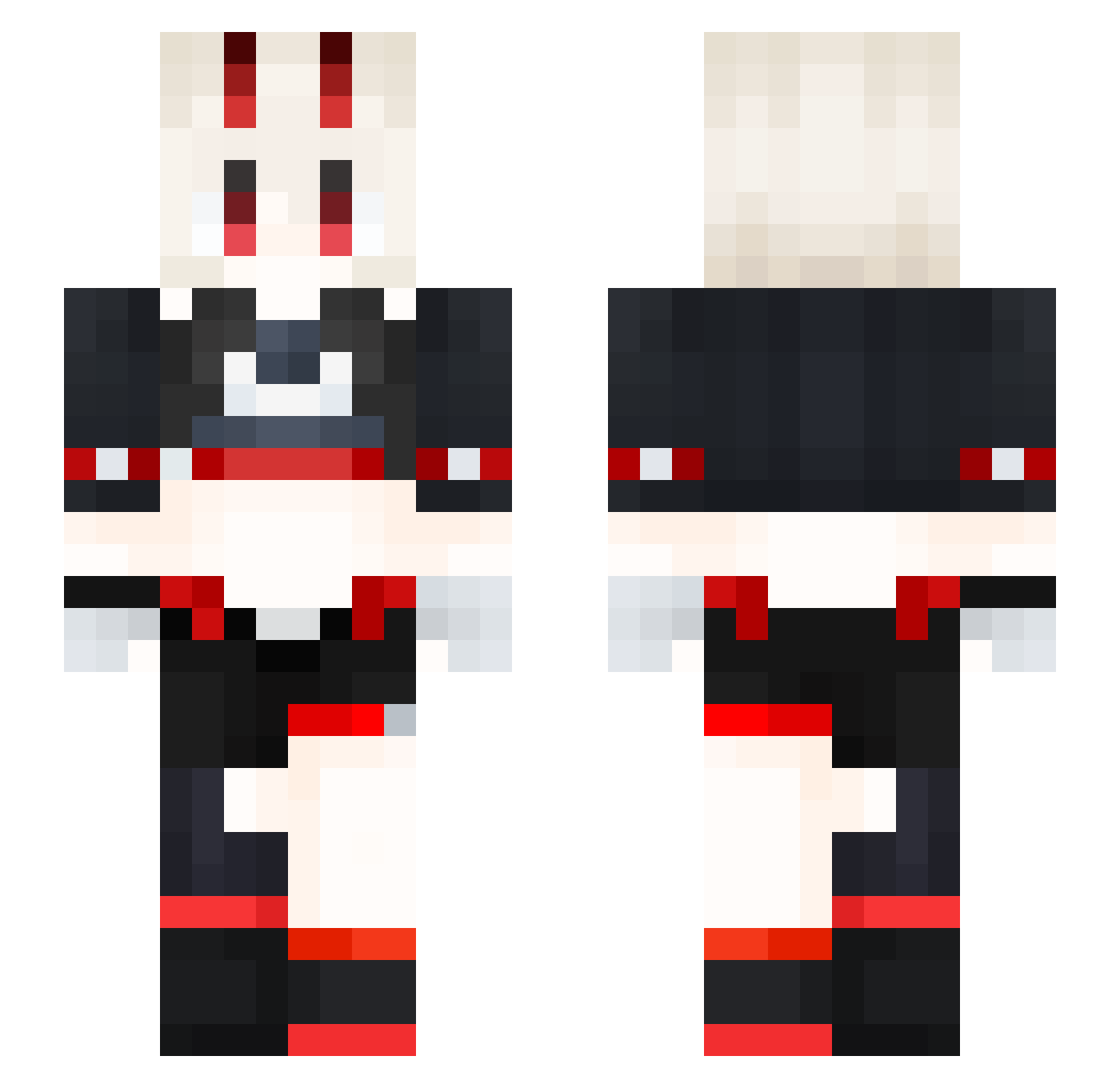 fu_jiu999 Minecraft skin, front and back view