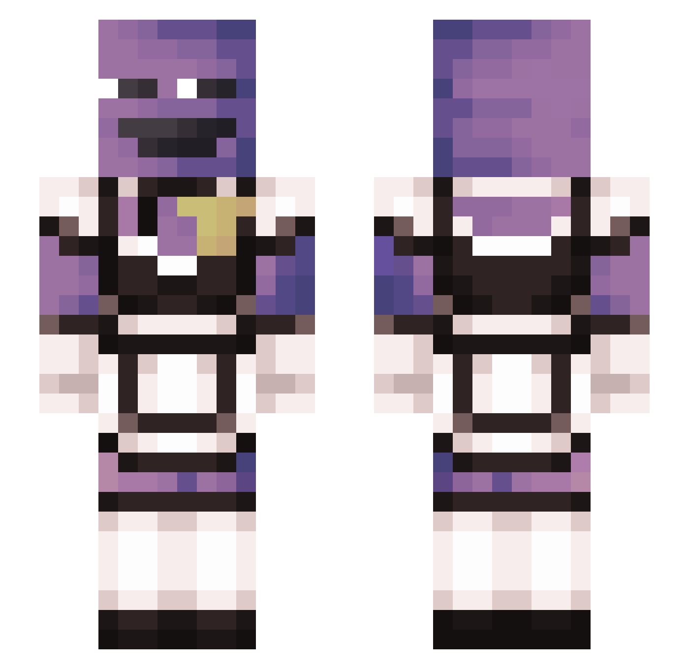 beauzo_ Minecraft skin, front and back view