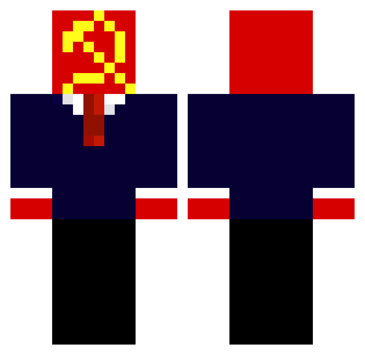SzymonM9813 Minecraft skin, front and back view