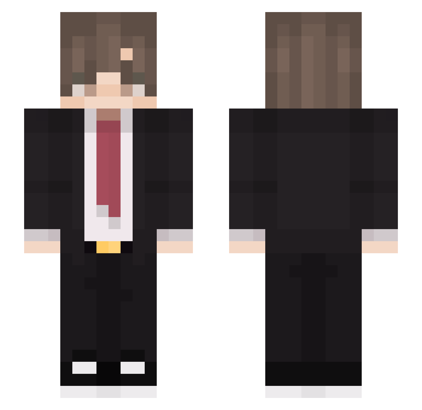 WOLF_BEN_KINGDOM Minecraft skin, front and back view