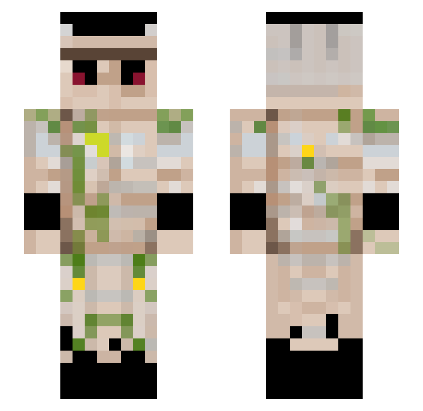mizukuma2022 Minecraft skin, front and back view