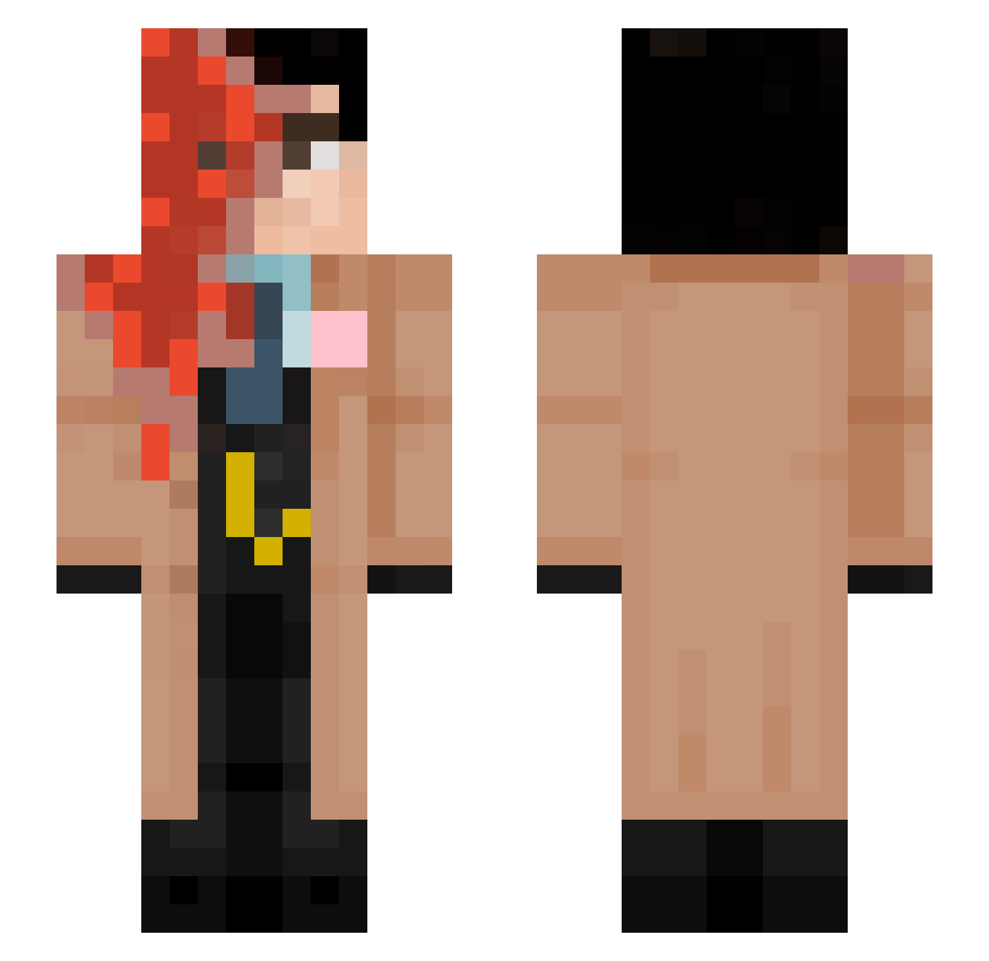tatsushi_132 Minecraft skin, front and back view