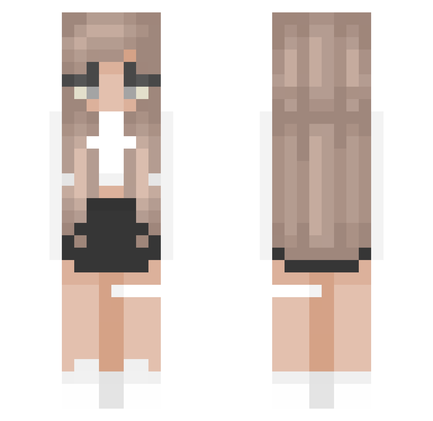 Zwid02 Minecraft skin, front and back view