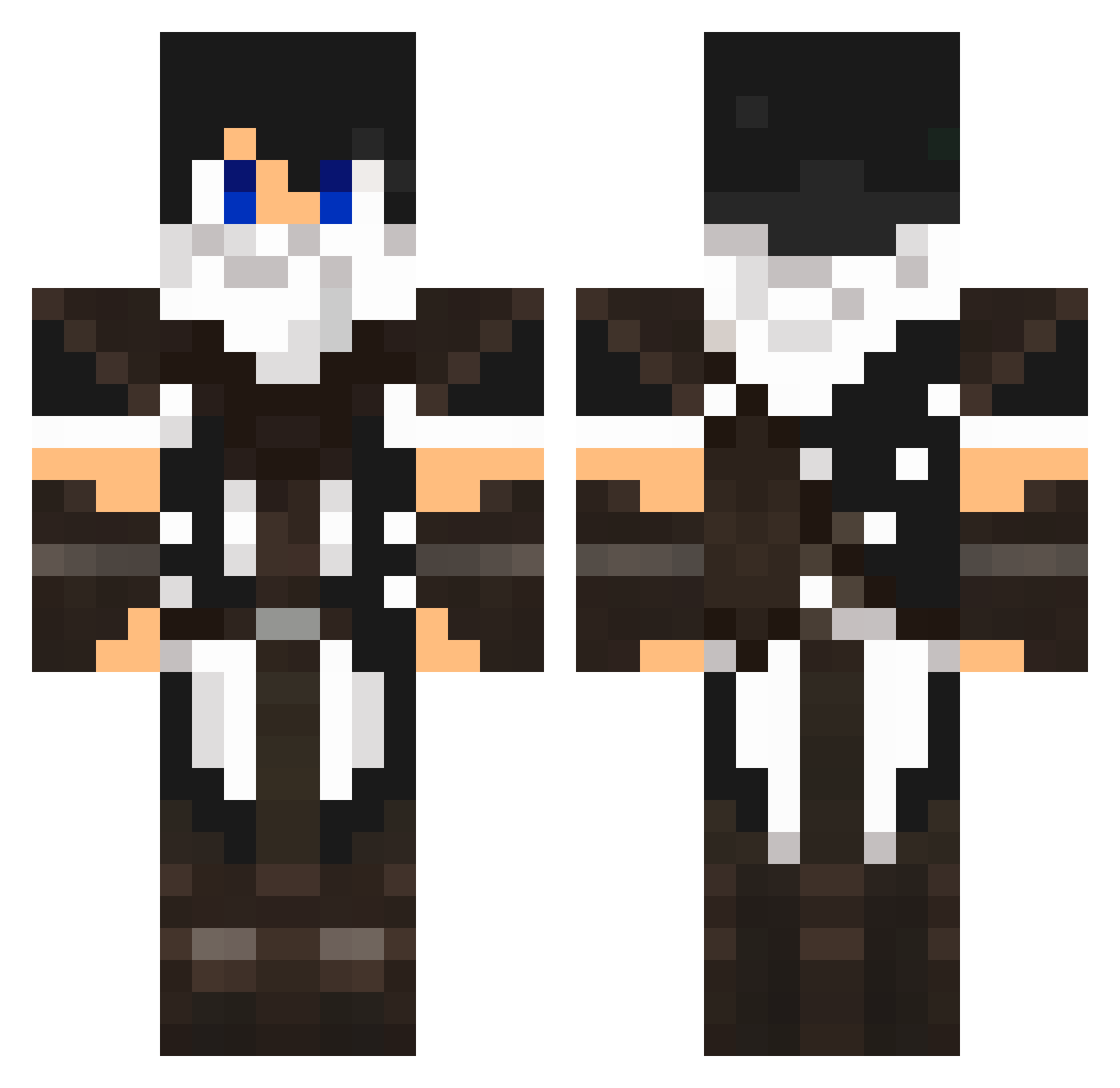 TommyReich Minecraft skin, front and back view