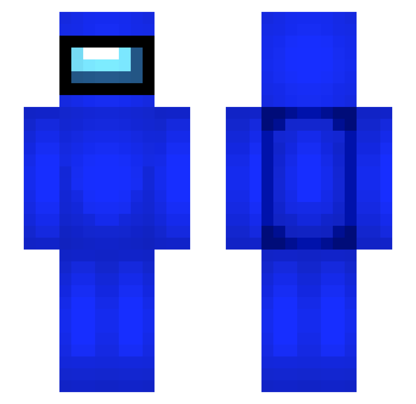 SavvyCeez Minecraft skin, front and back view
