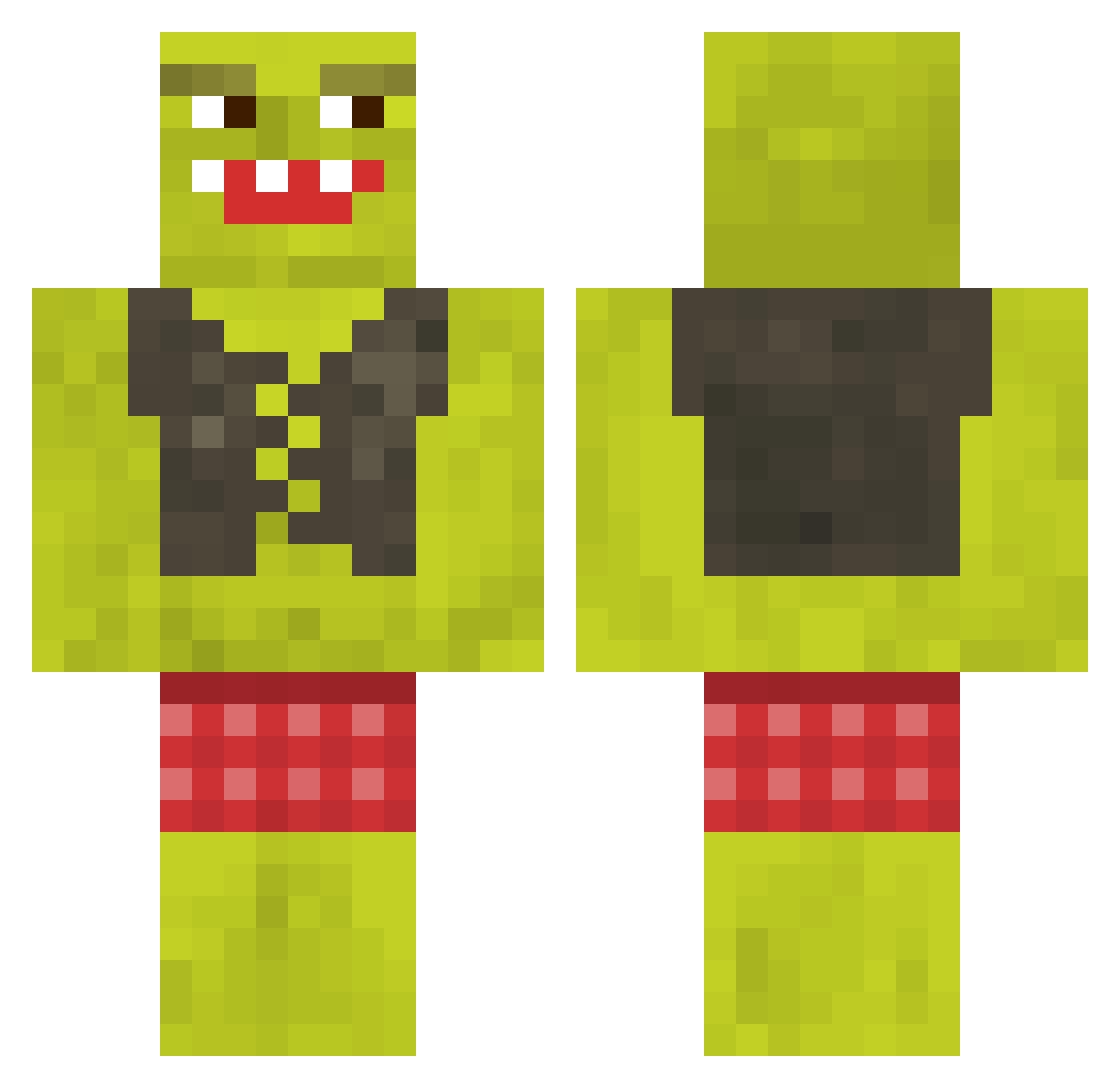 Szczurek987 Minecraft skin, front and back view