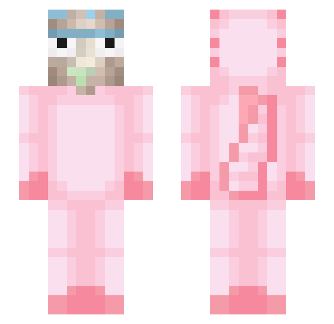 ElBrayann_ Minecraft skin, front and back view