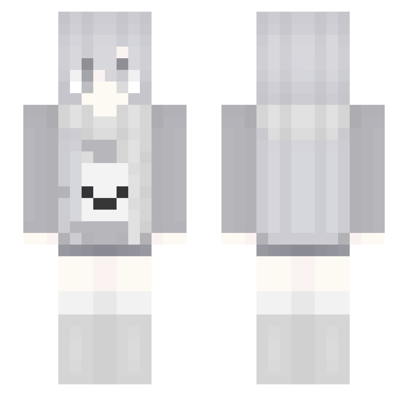 holdontome Minecraft skin, front and back view