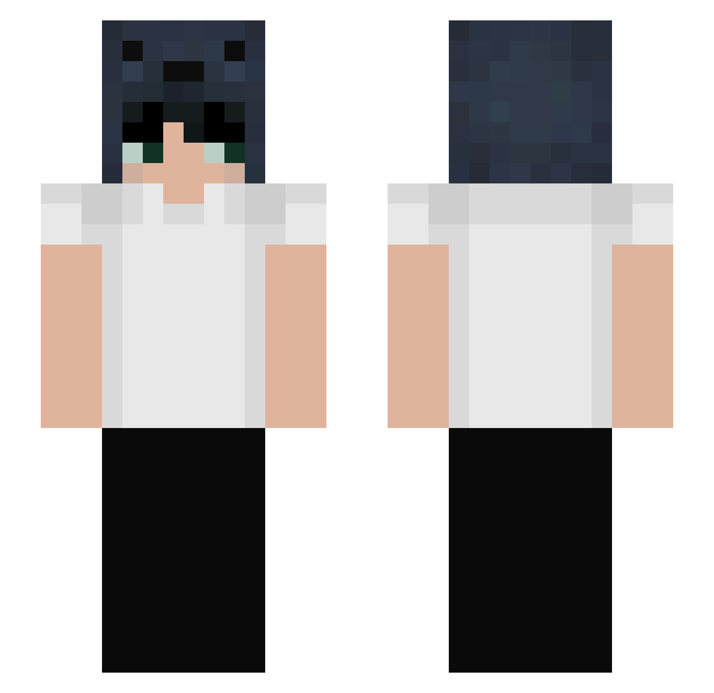sycesp Minecraft skin, front and back view