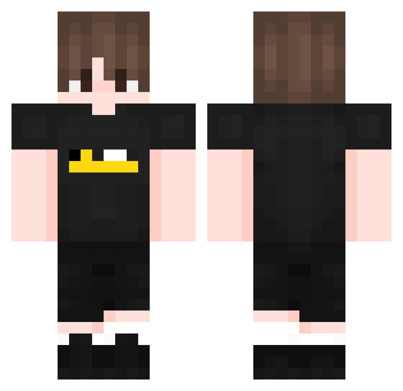zuha_2 Minecraft skin, front and back view