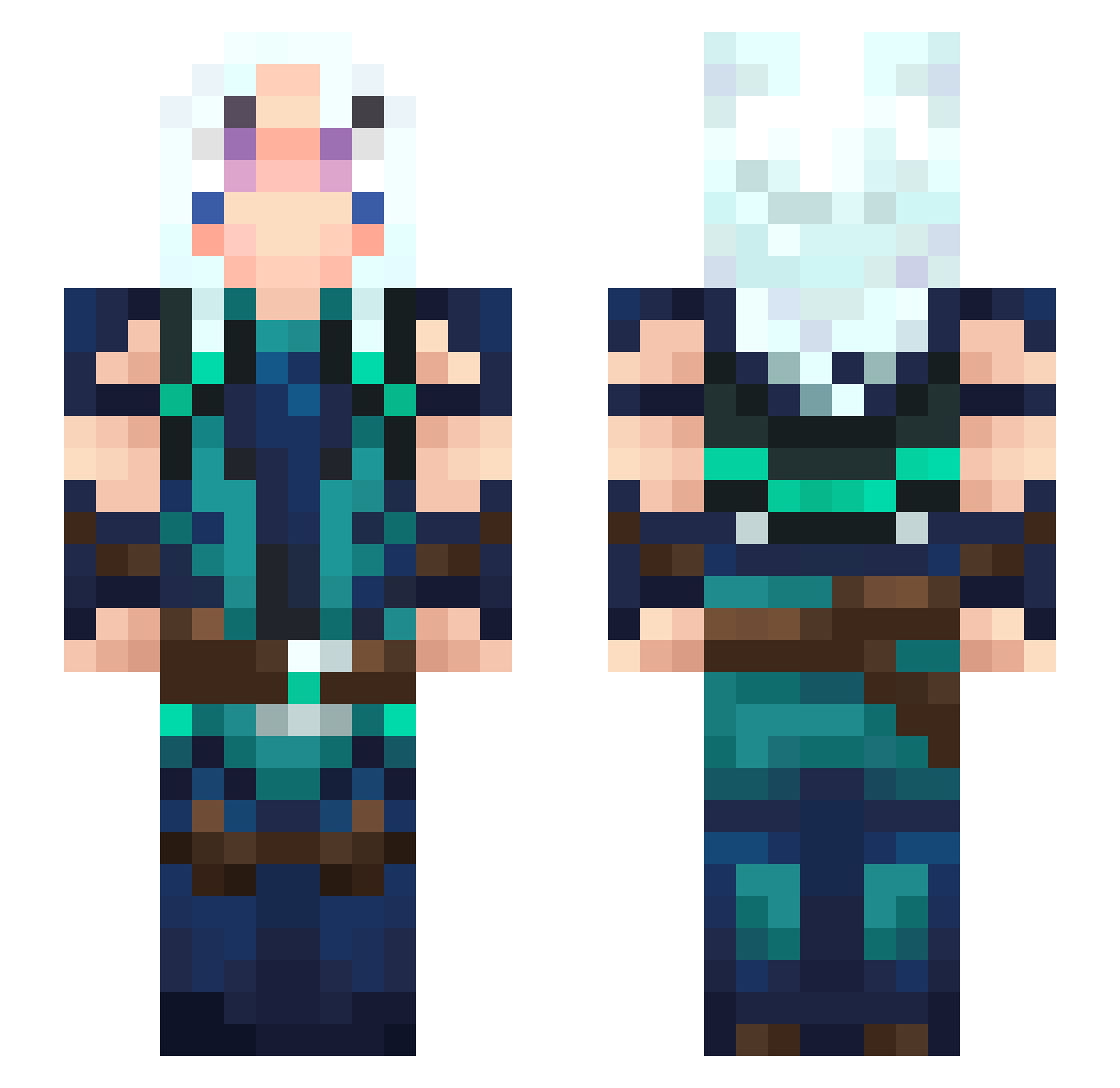 PolaroidCamara Minecraft skin, front and back view