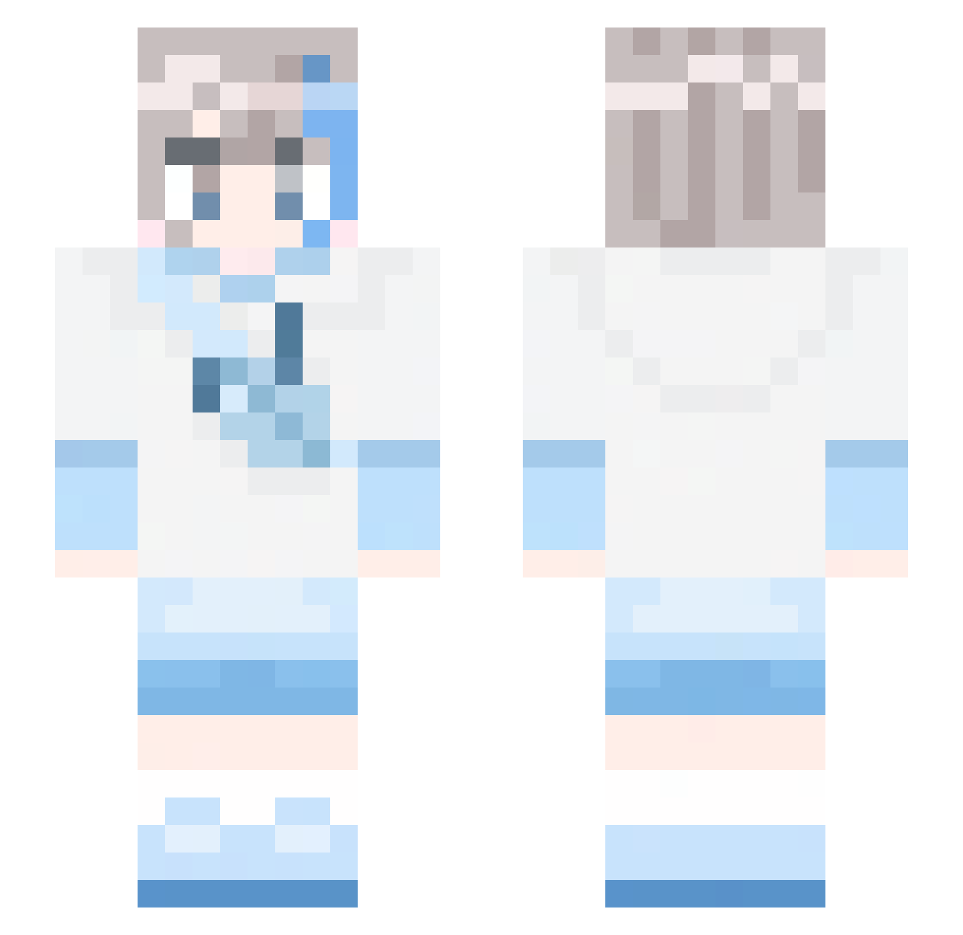 siratama_1231 Minecraft skin, front and back view