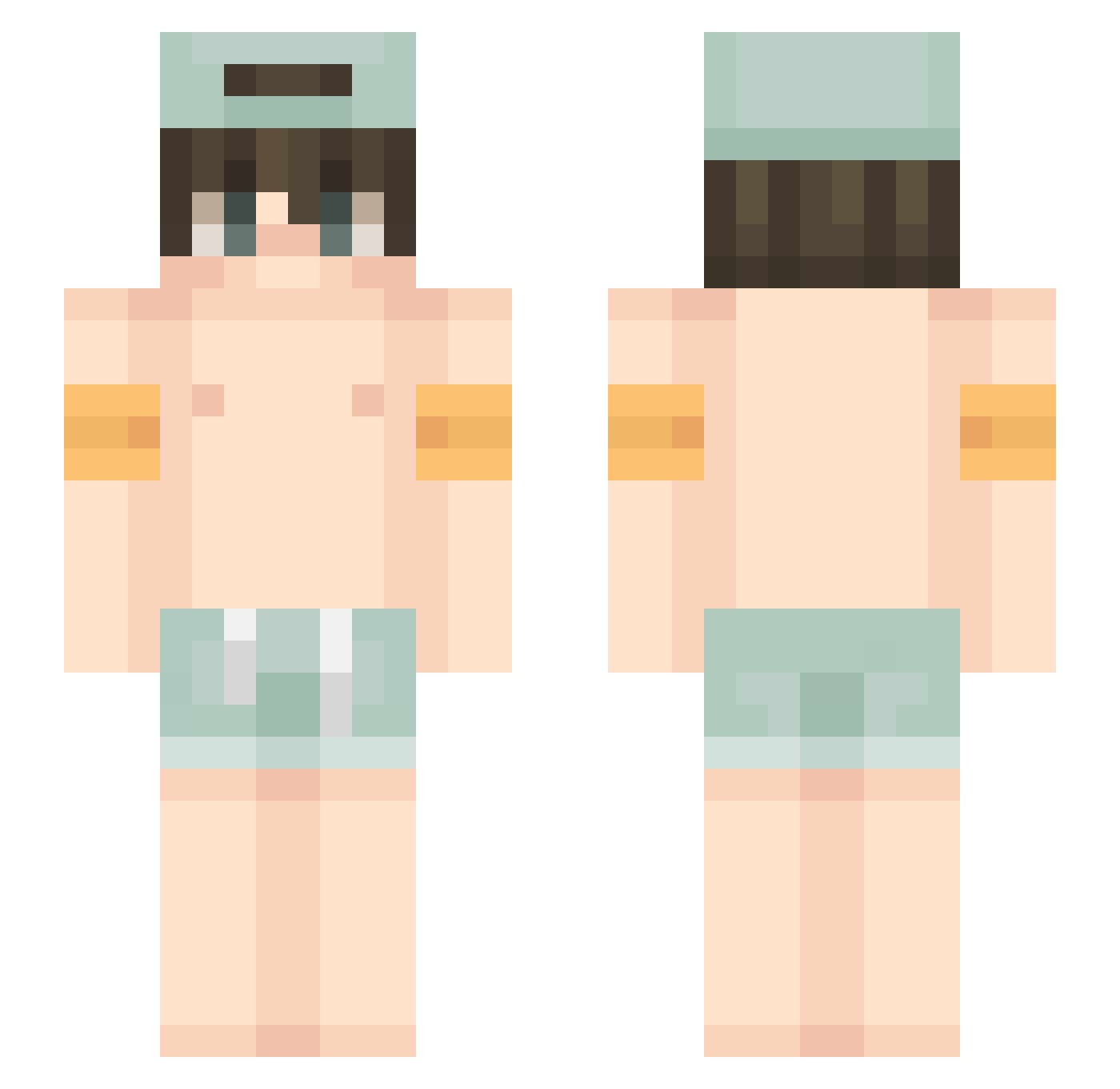 KipperooKipp Minecraft skin, front and back view