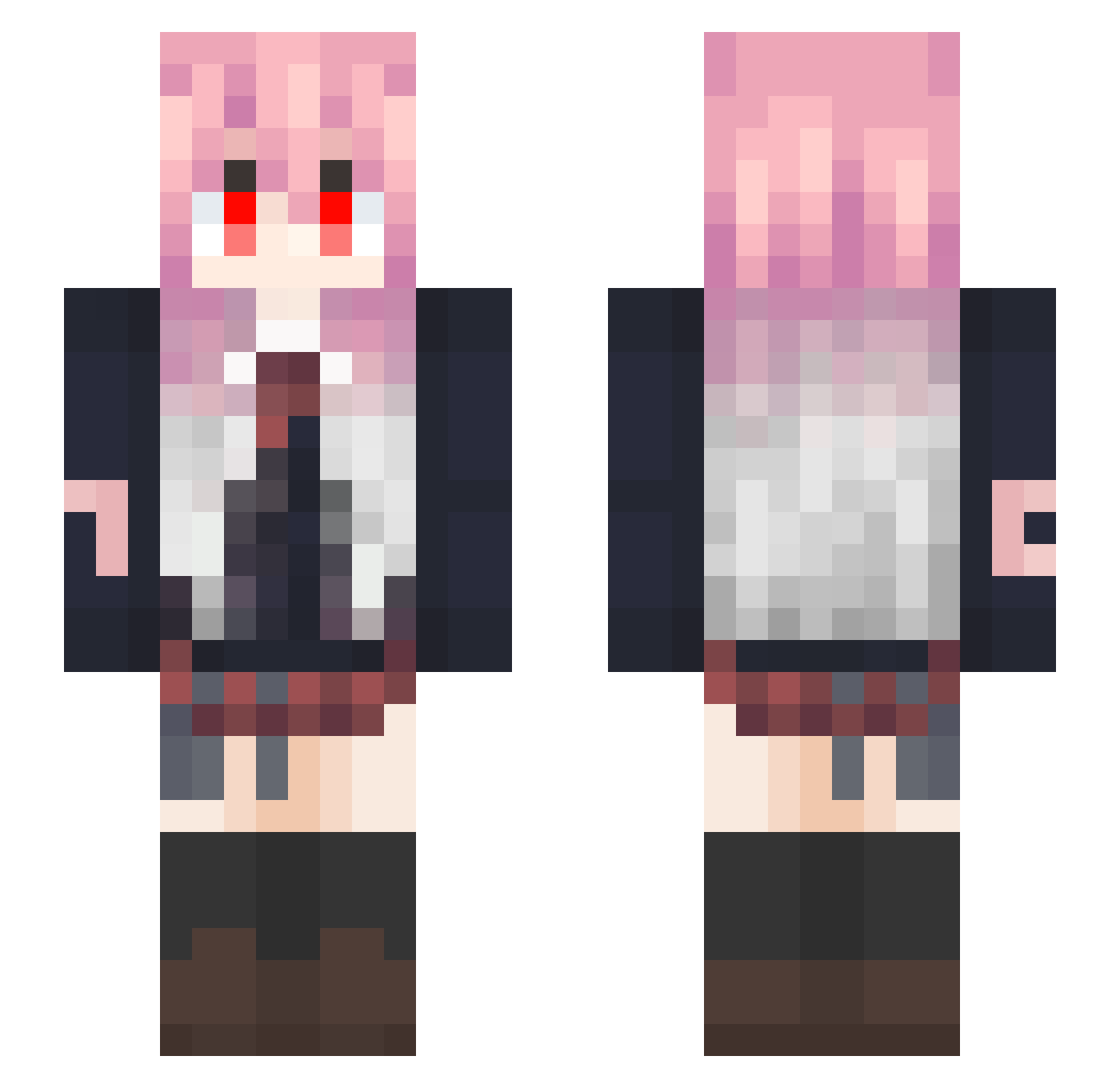 xiaoniao888 Minecraft skin, front and back view