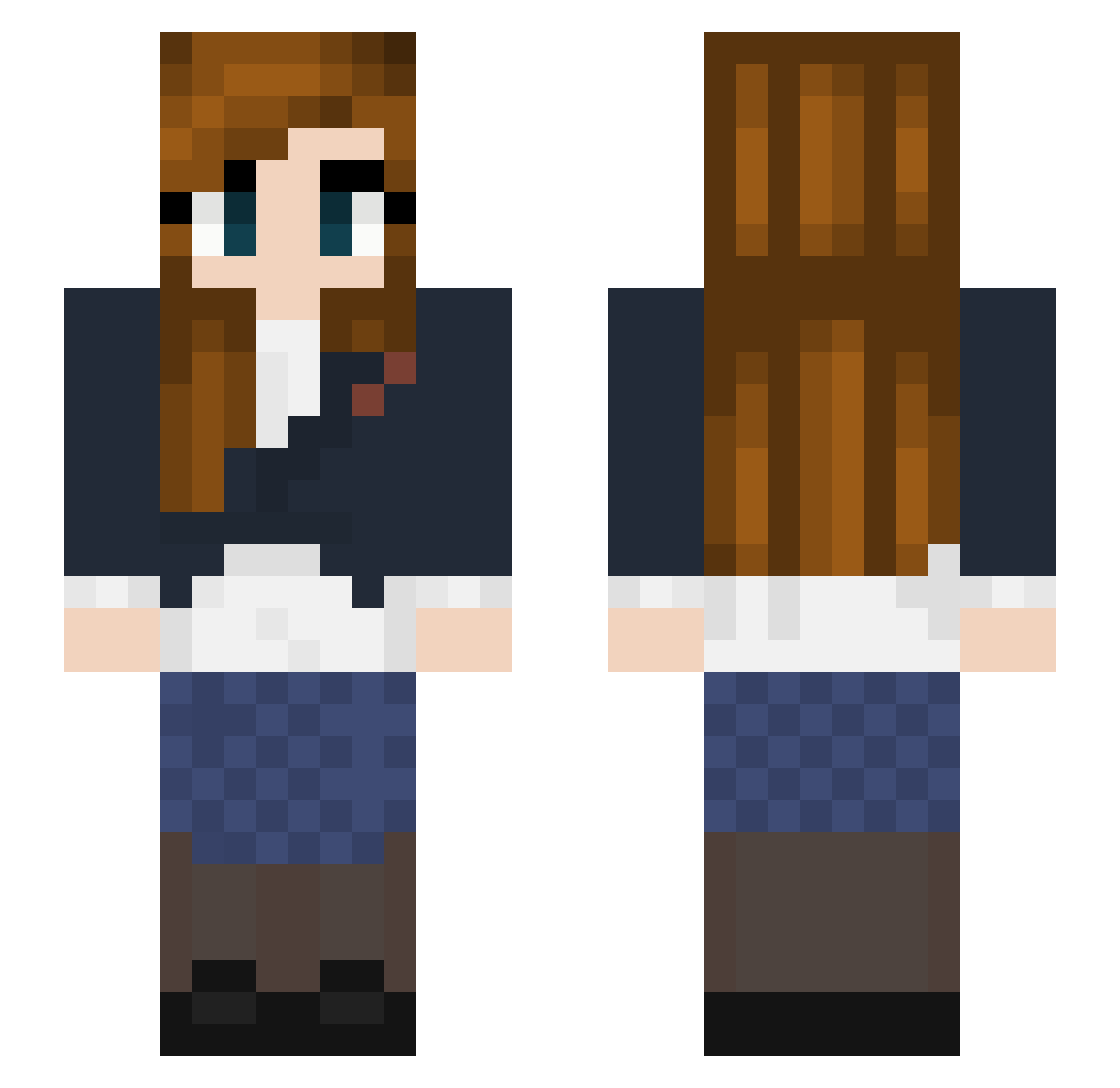 Stefan_Salvatore Minecraft skin, front and back view