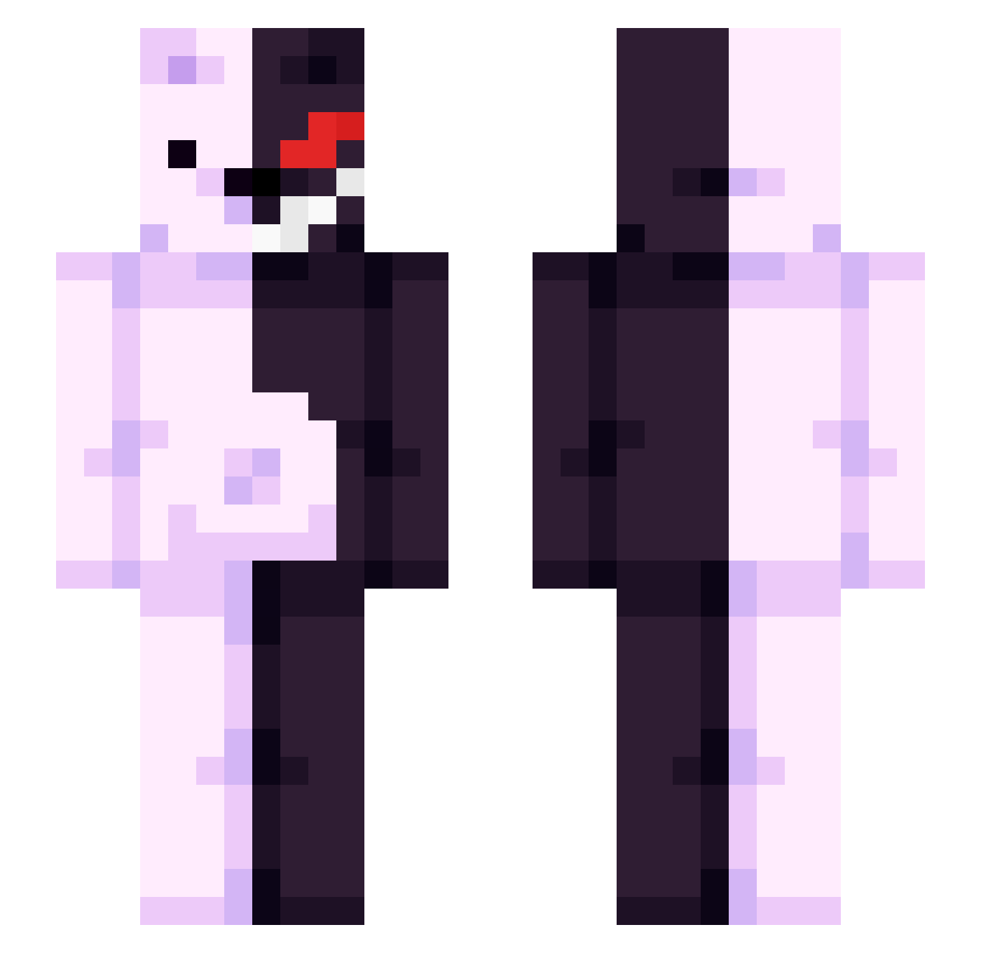 BanjoGuy Minecraft skin, front and back view