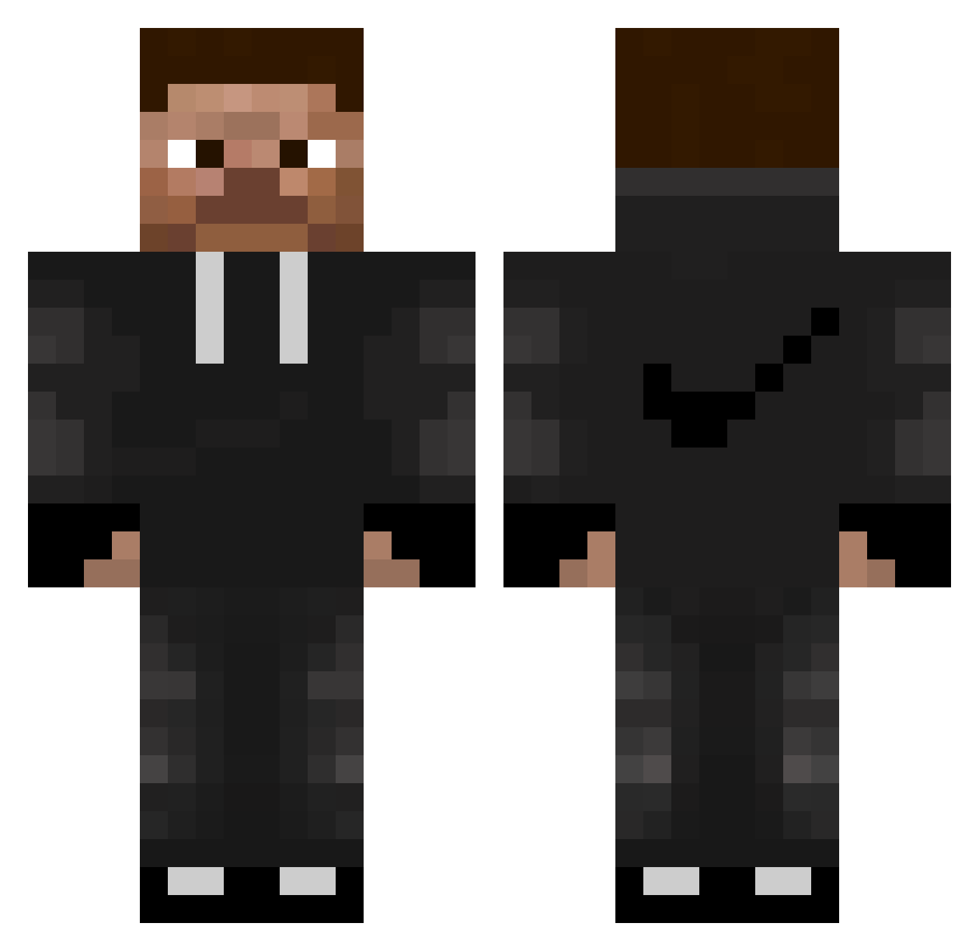 Dark_Jayden Minecraft skin, front and back view