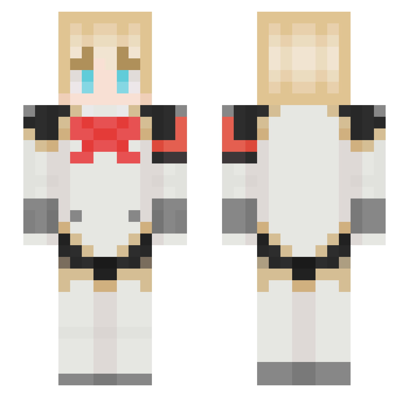 osperatie Minecraft skin, front and back view