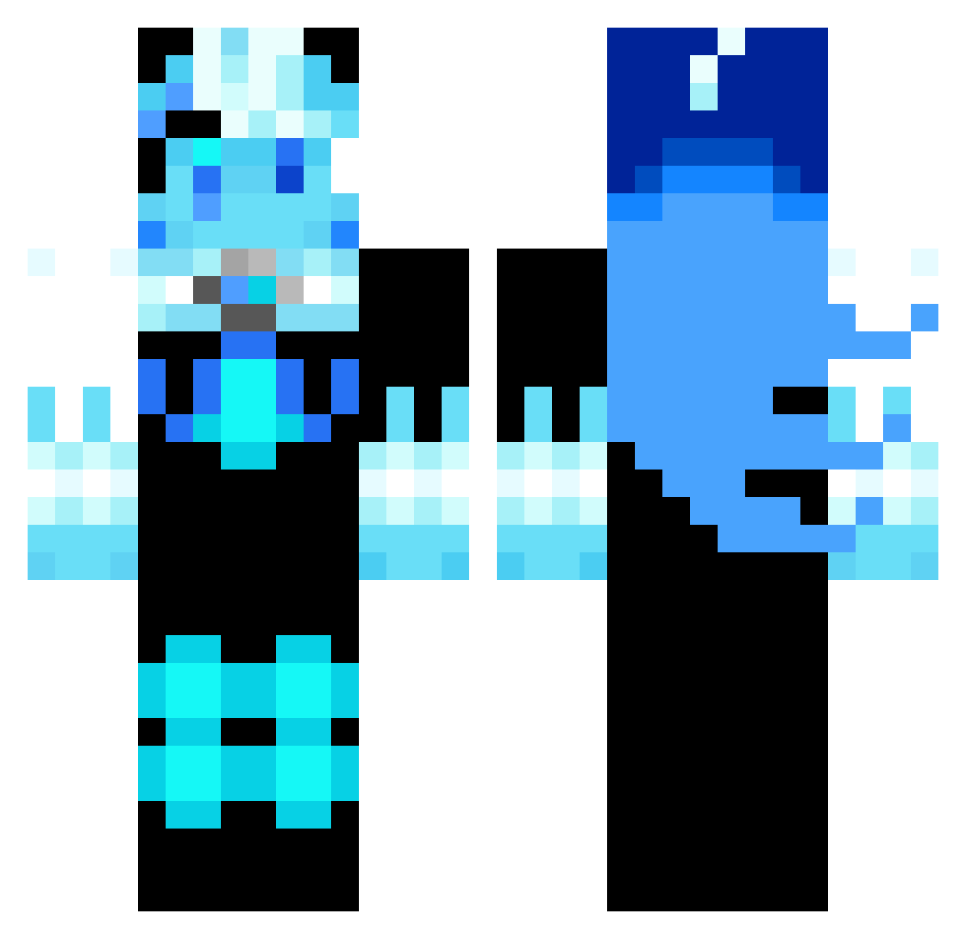 Polaris_P1 Minecraft skin, front and back view