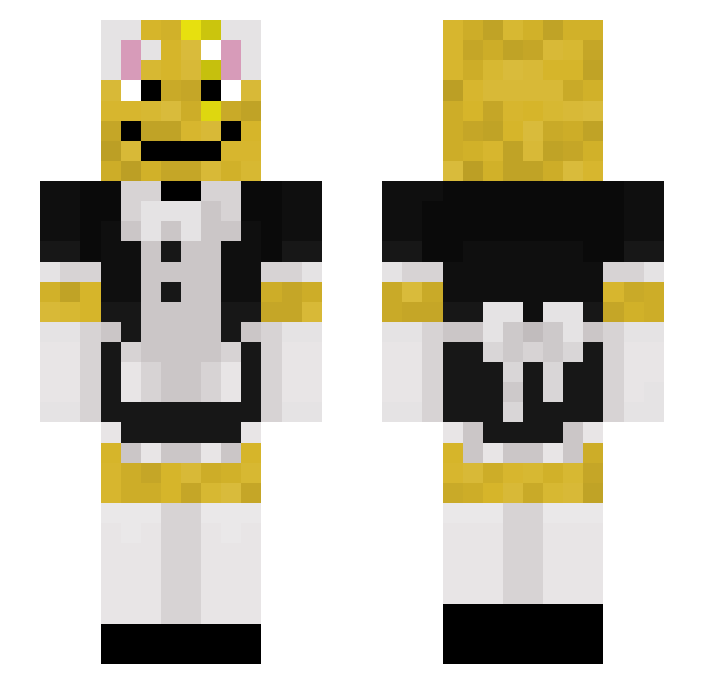 That_CheeseRoll Minecraft skin, front and back view