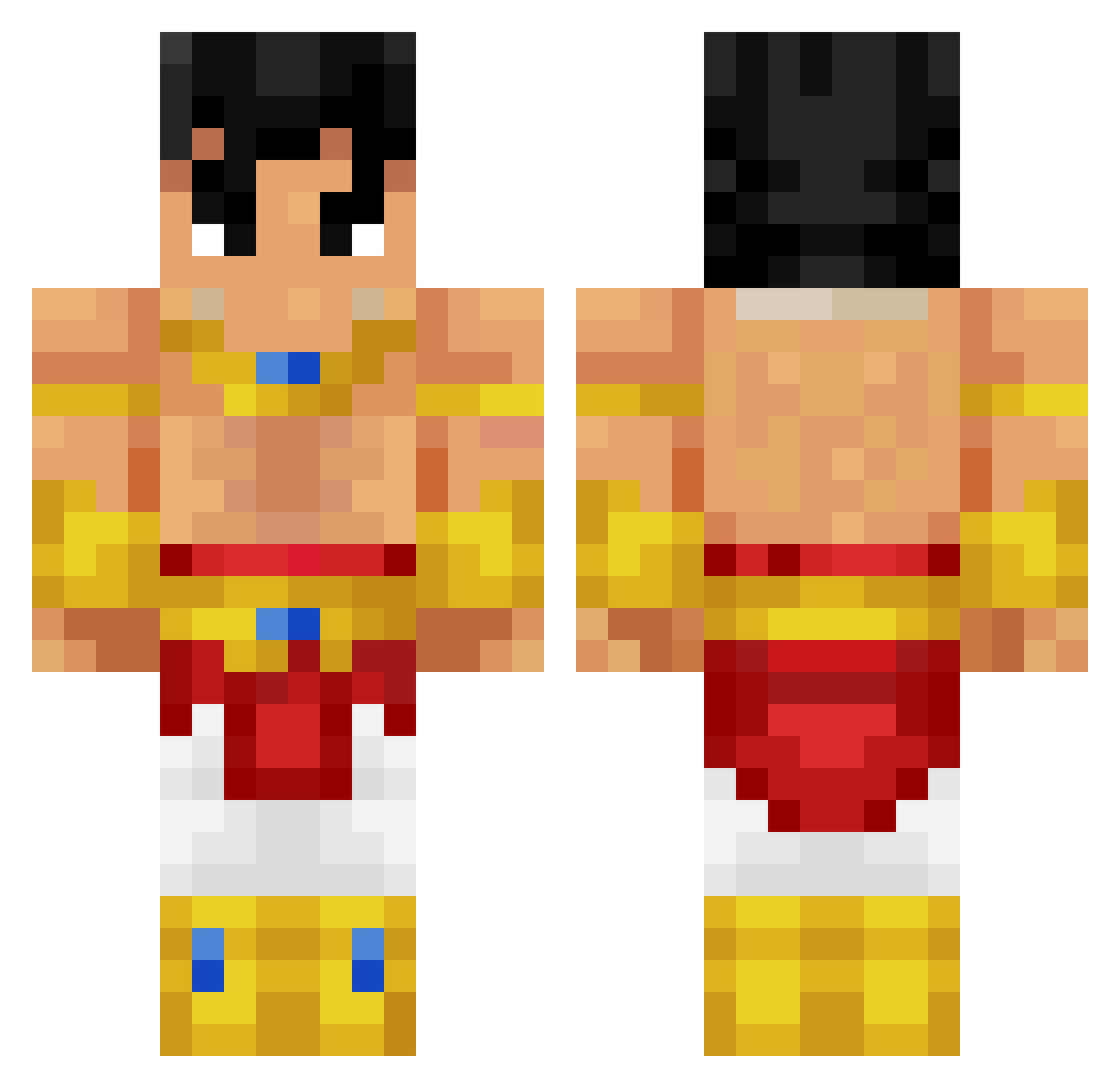 N81h8n Minecraft skin, front and back view