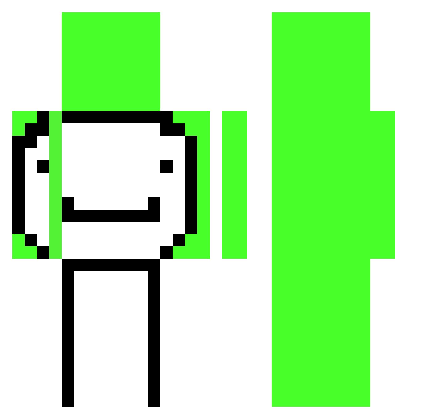 shindam09 Minecraft skin, front and back view