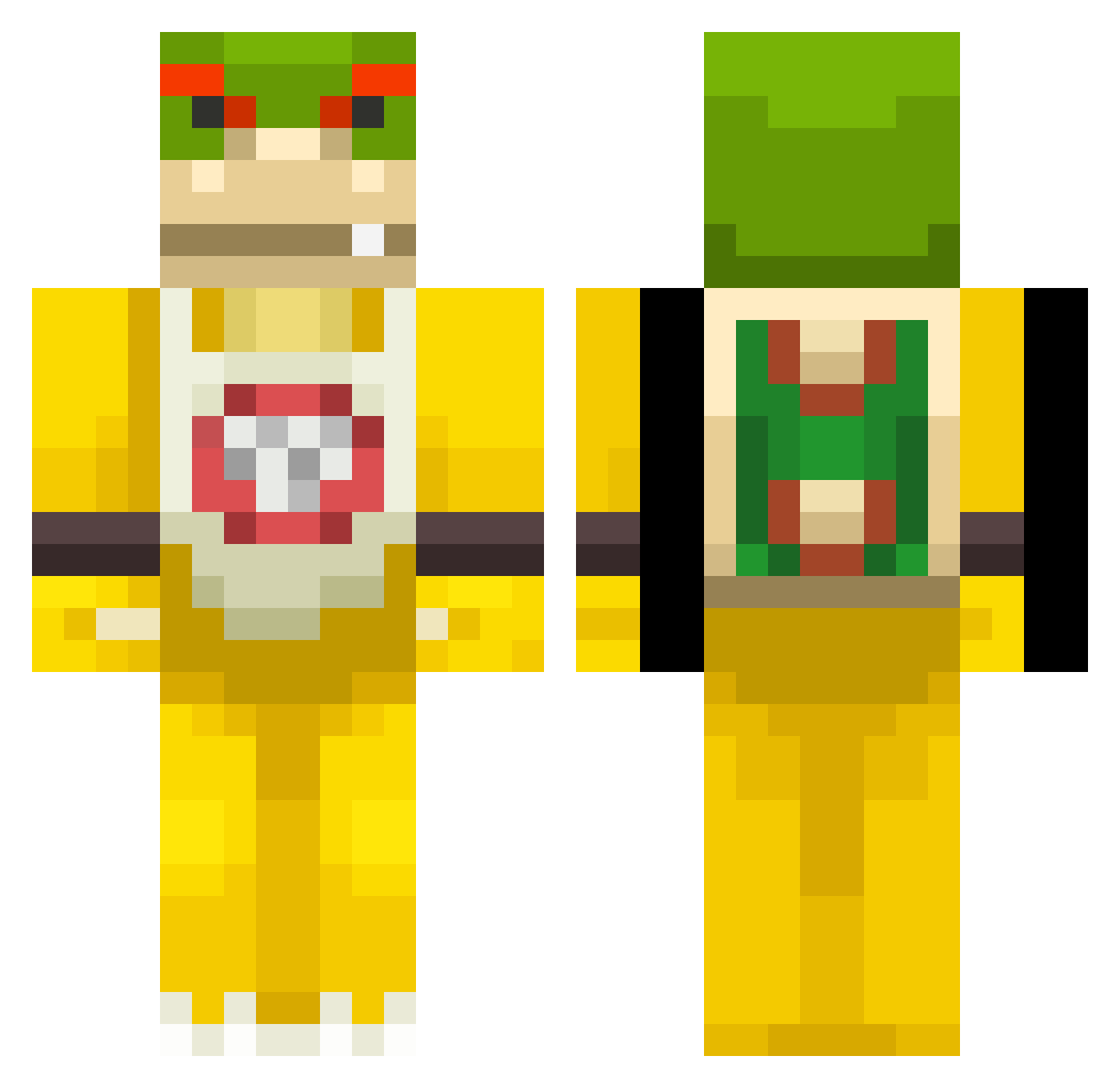 bonnie2132 Minecraft skin, front and back view
