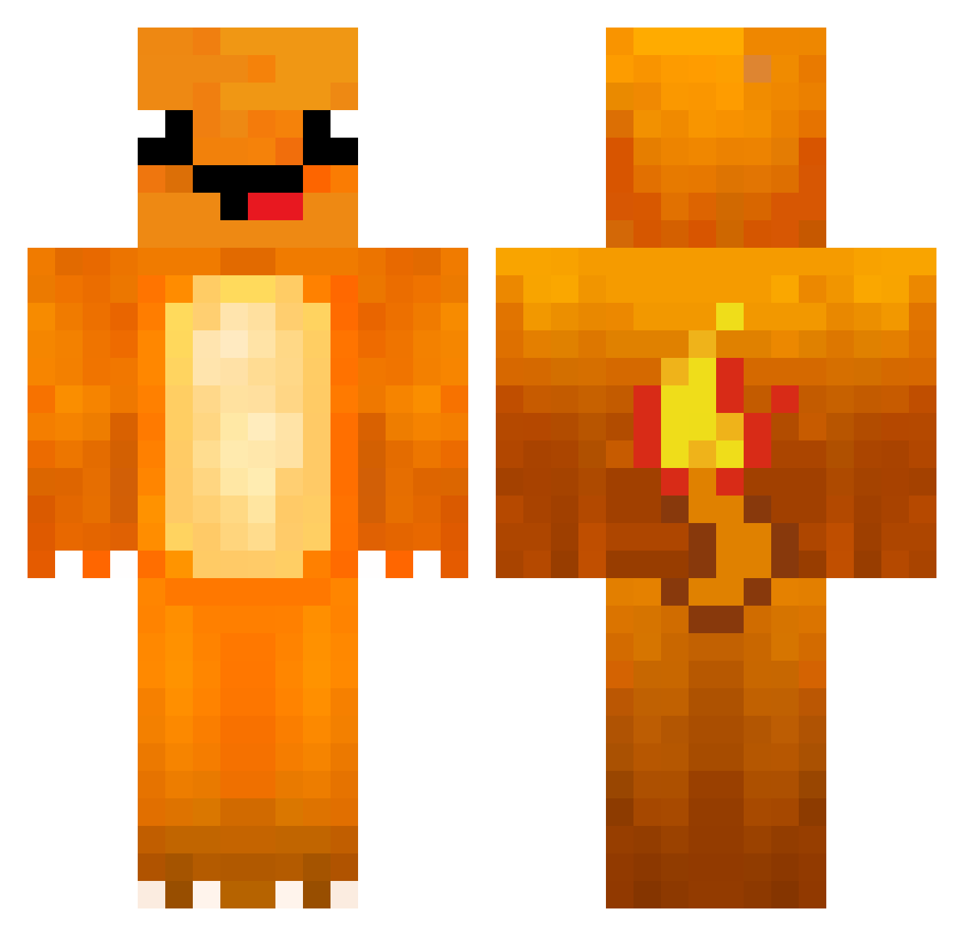 pieter_best Minecraft skin, front and back view