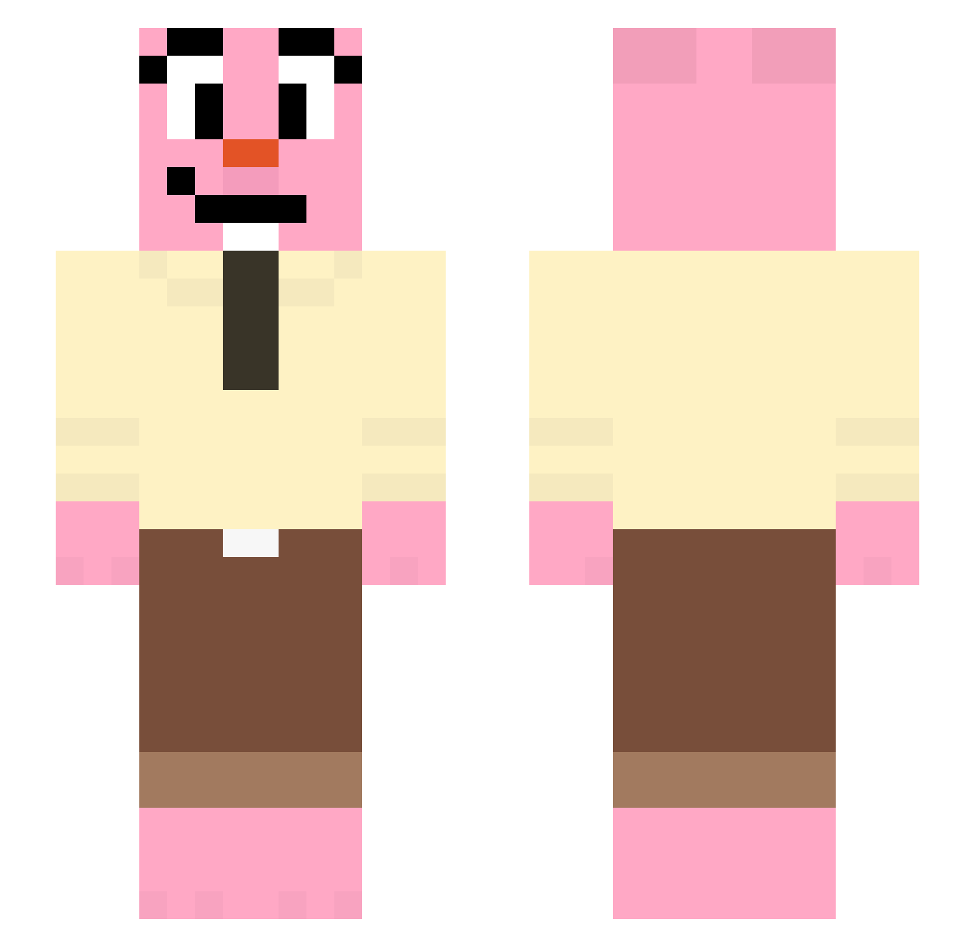 flaviao02 Minecraft skin, front and back view