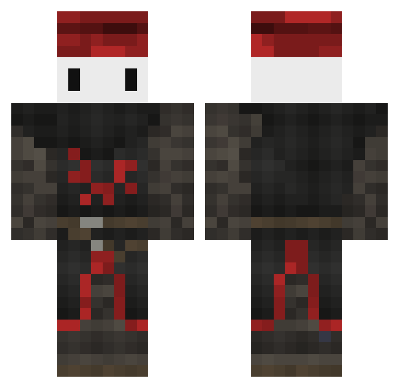 Skovde Minecraft skin, front and back view