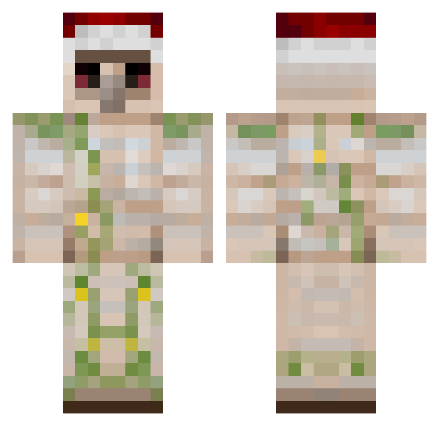 nico1kaine Minecraft skin, front and back view