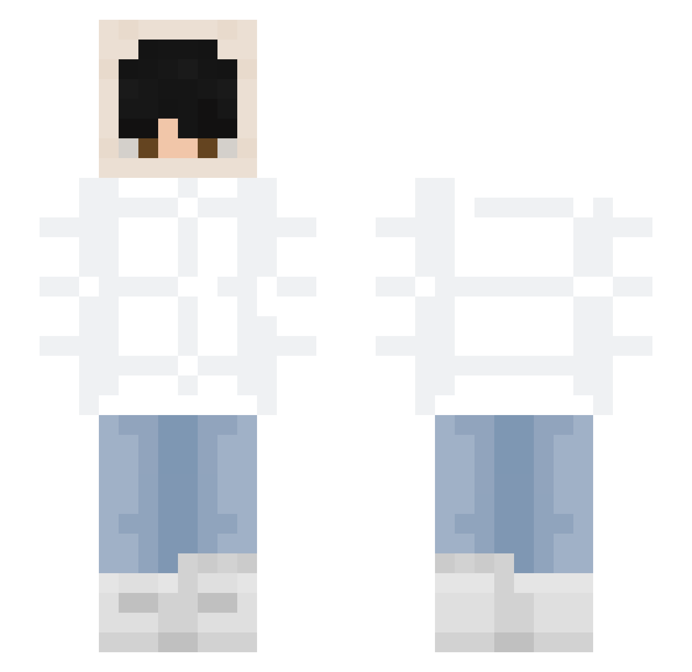 vanquisheli Minecraft skin, front and back view