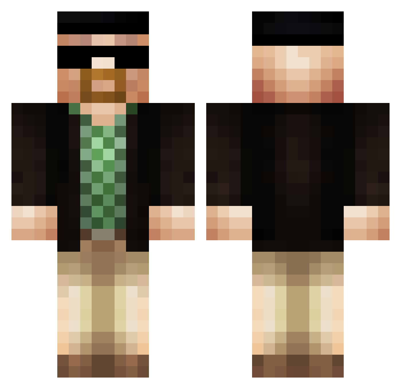 MarcusTheIII Minecraft skin, front and back view
