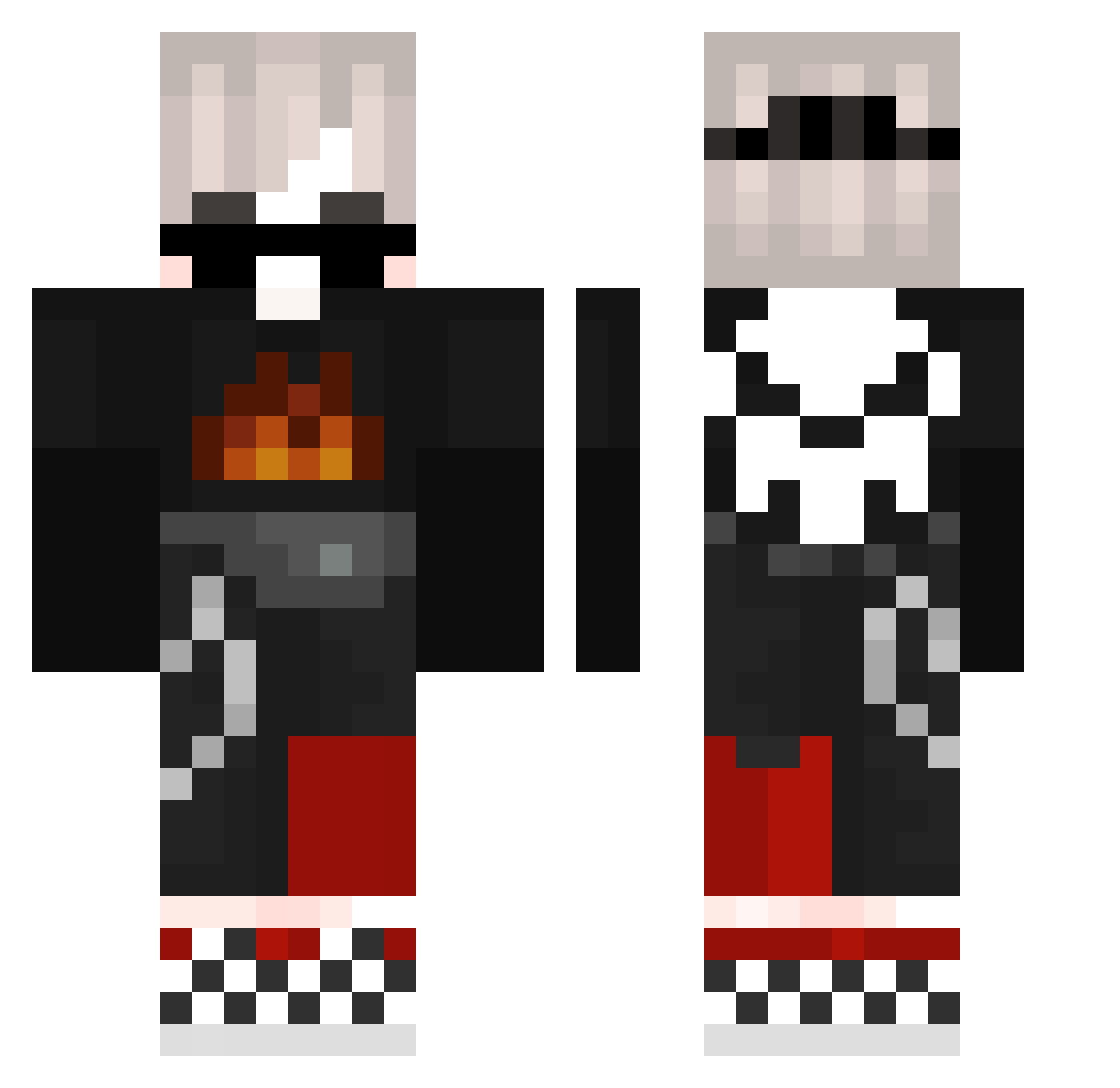 Vrunk_ Minecraft skin, front and back view