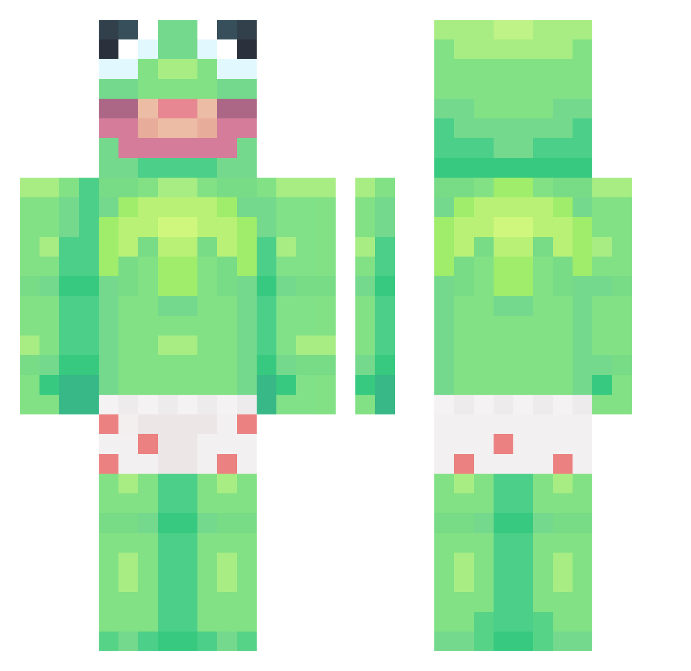 wywy337 Minecraft skin, front and back view