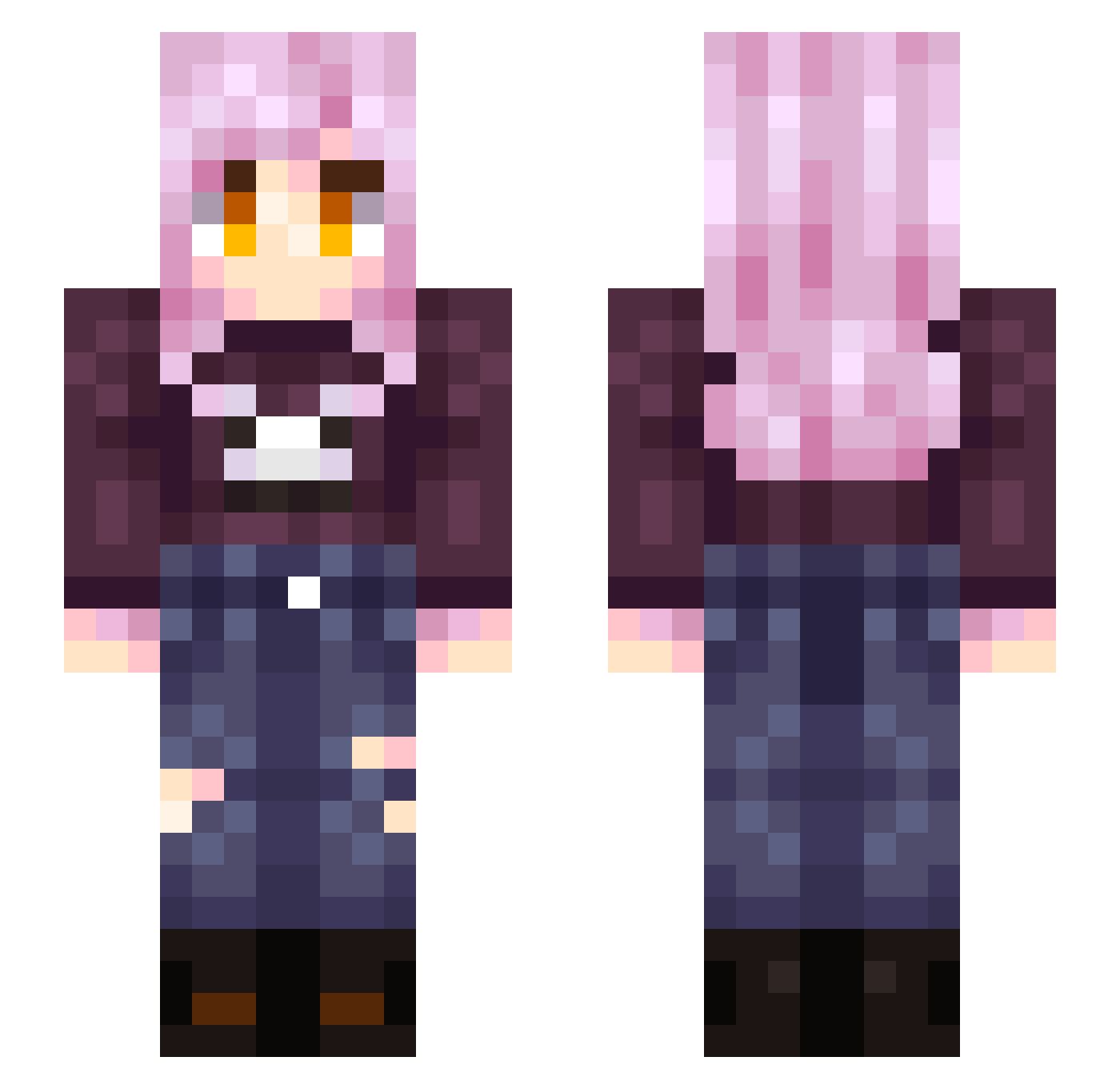yalda_muzara Minecraft skin, front and back view