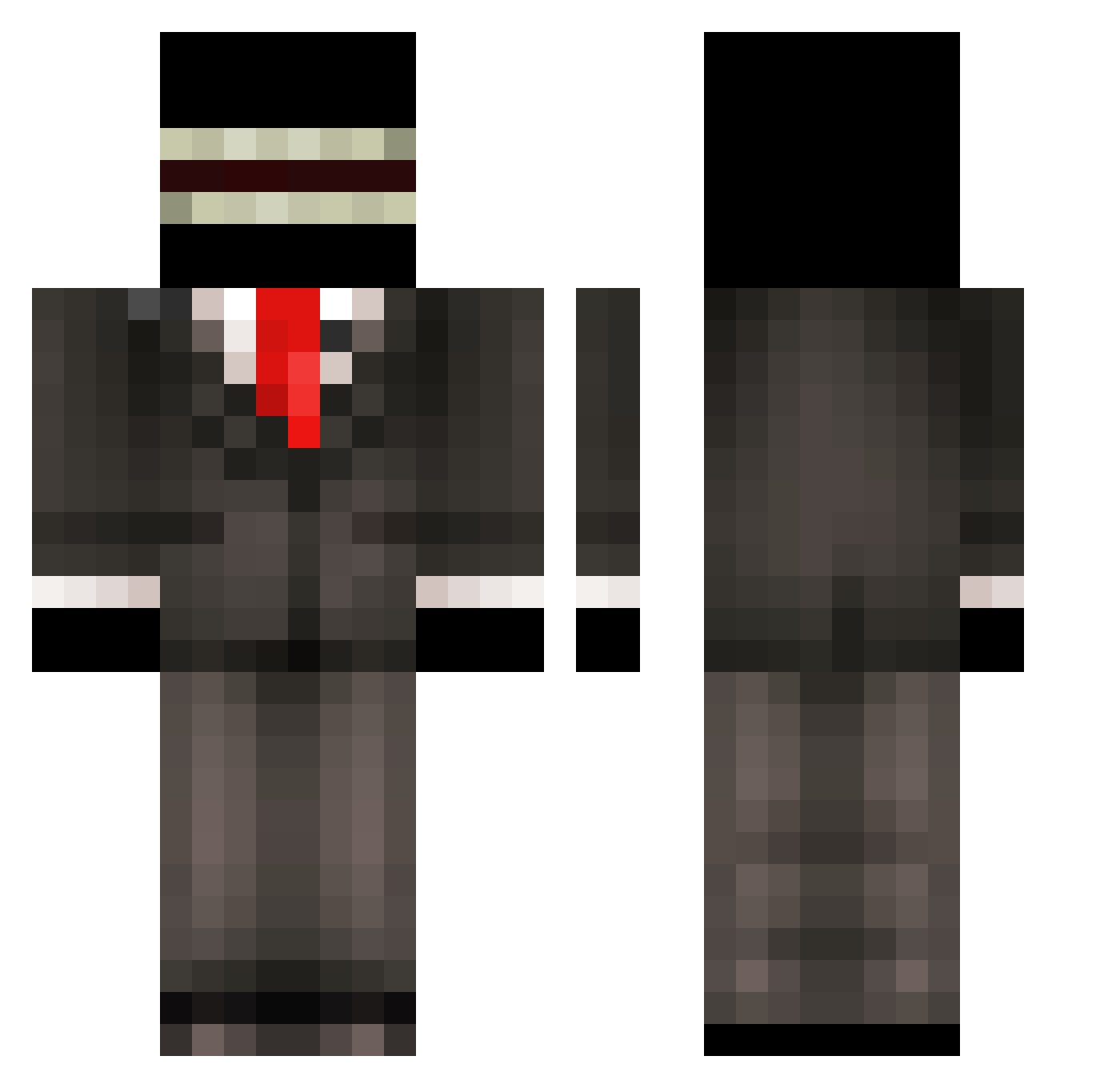 DogePlayzz_ Minecraft skin, front and back view