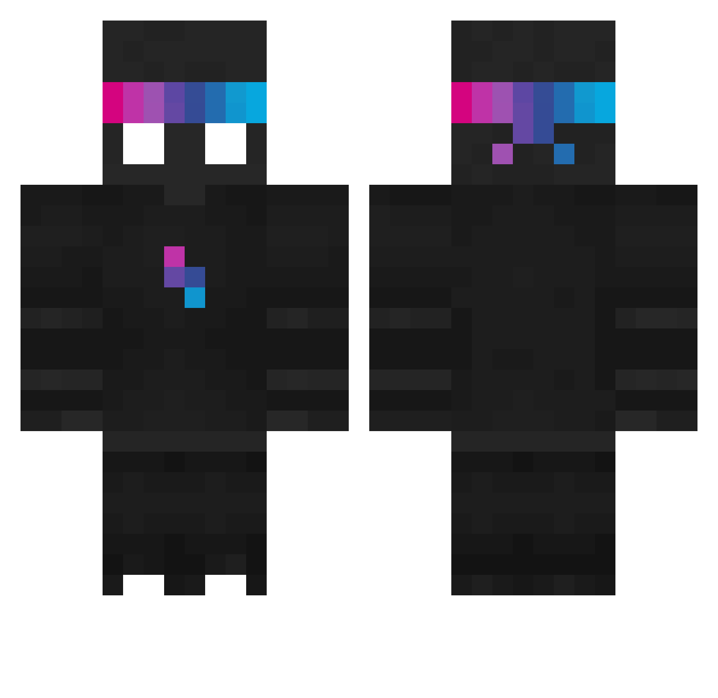 drkazu Minecraft skin, front and back view