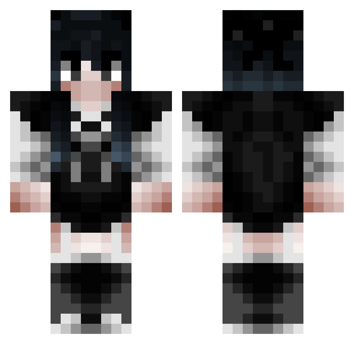 nesquikkee Minecraft skin, front and back view