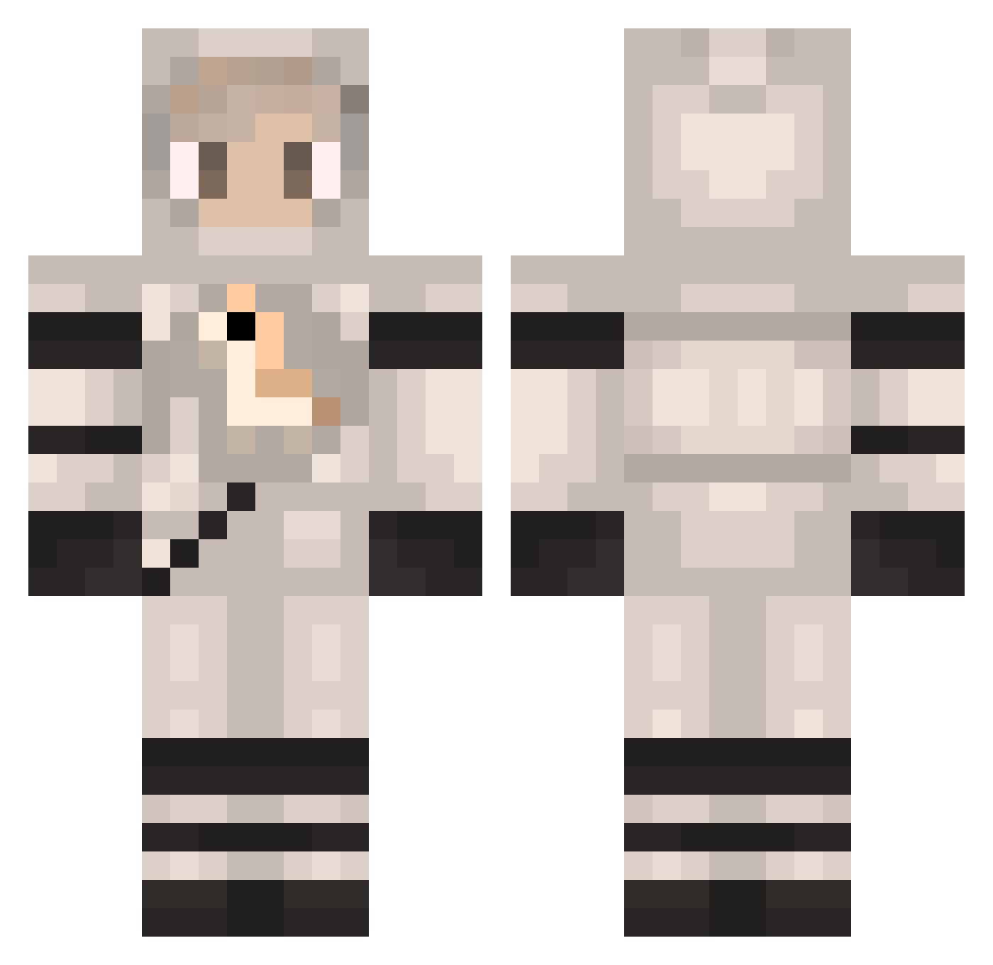 yIceZ_ Minecraft skin, front and back view