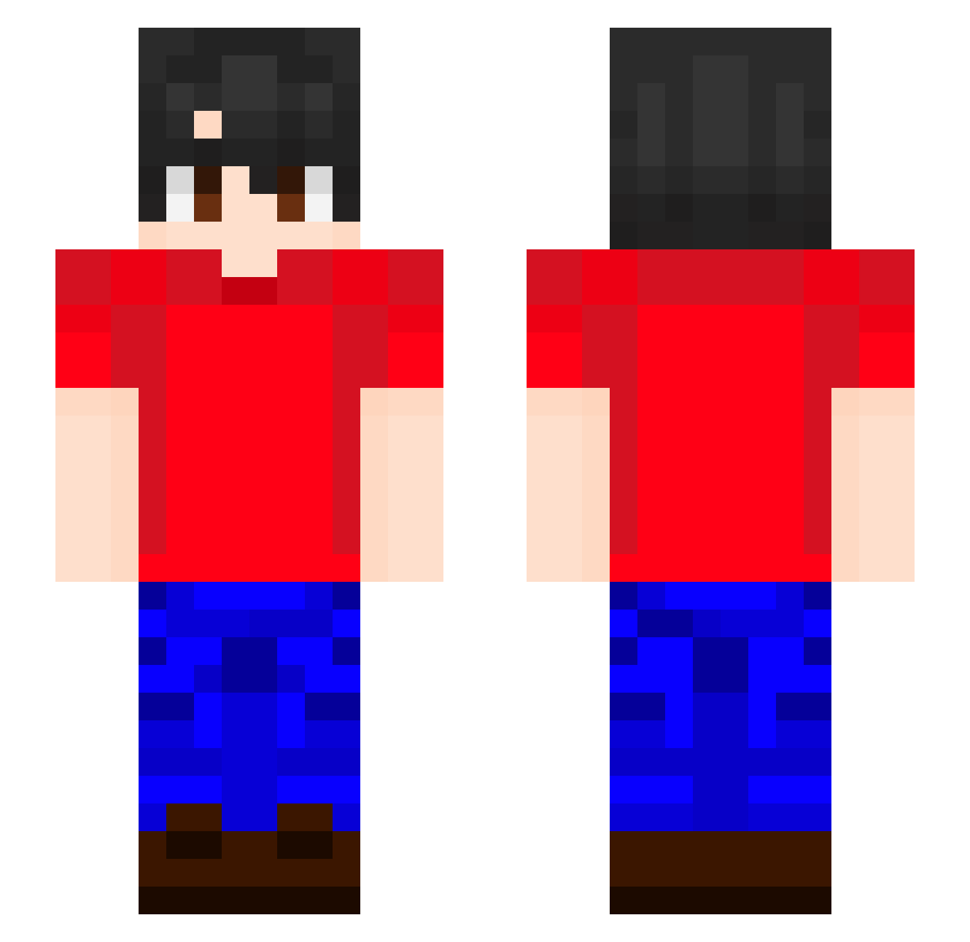 yyytantan Minecraft skin, front and back view