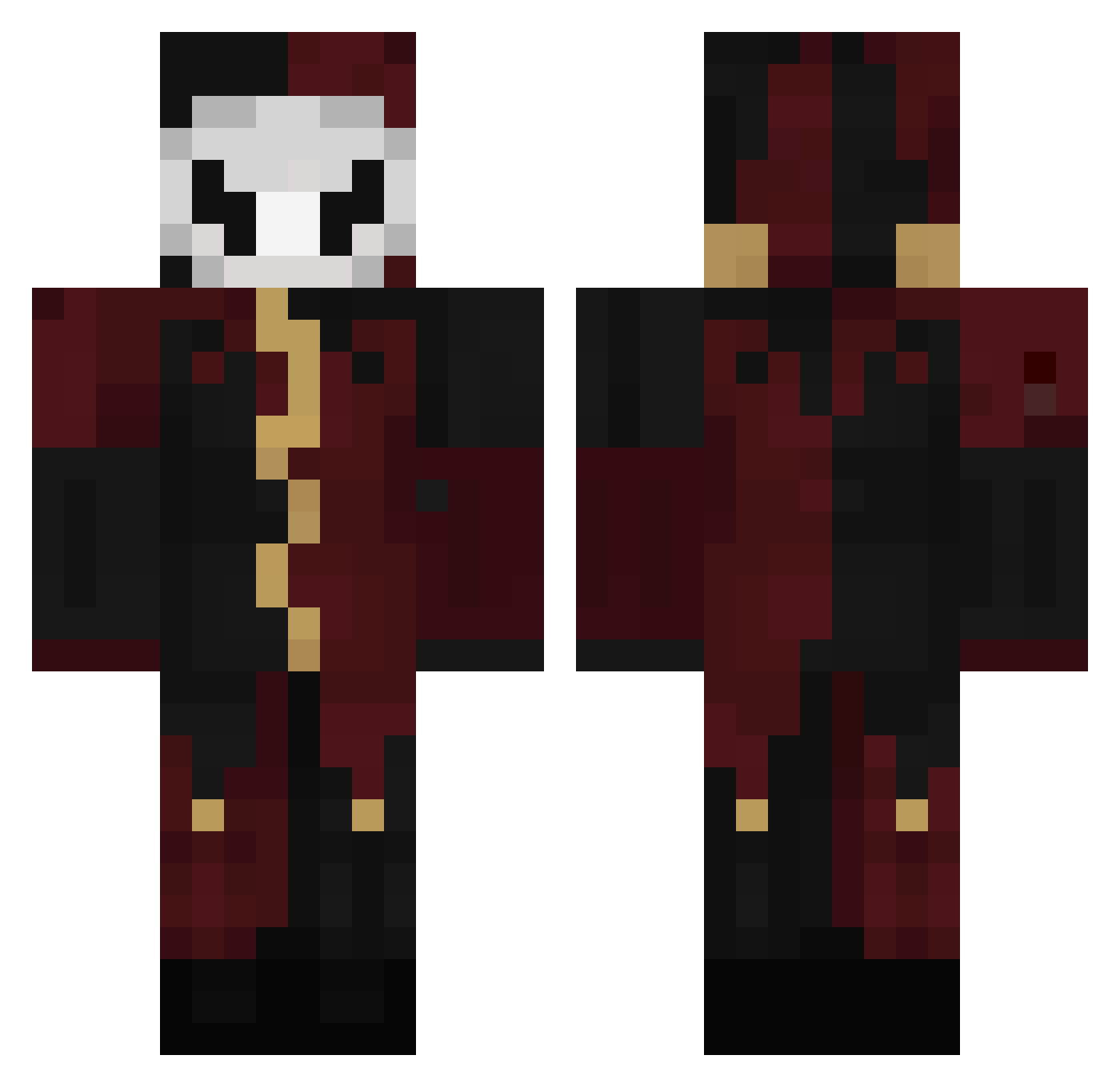 Swingz_ Minecraft skin, front and back view