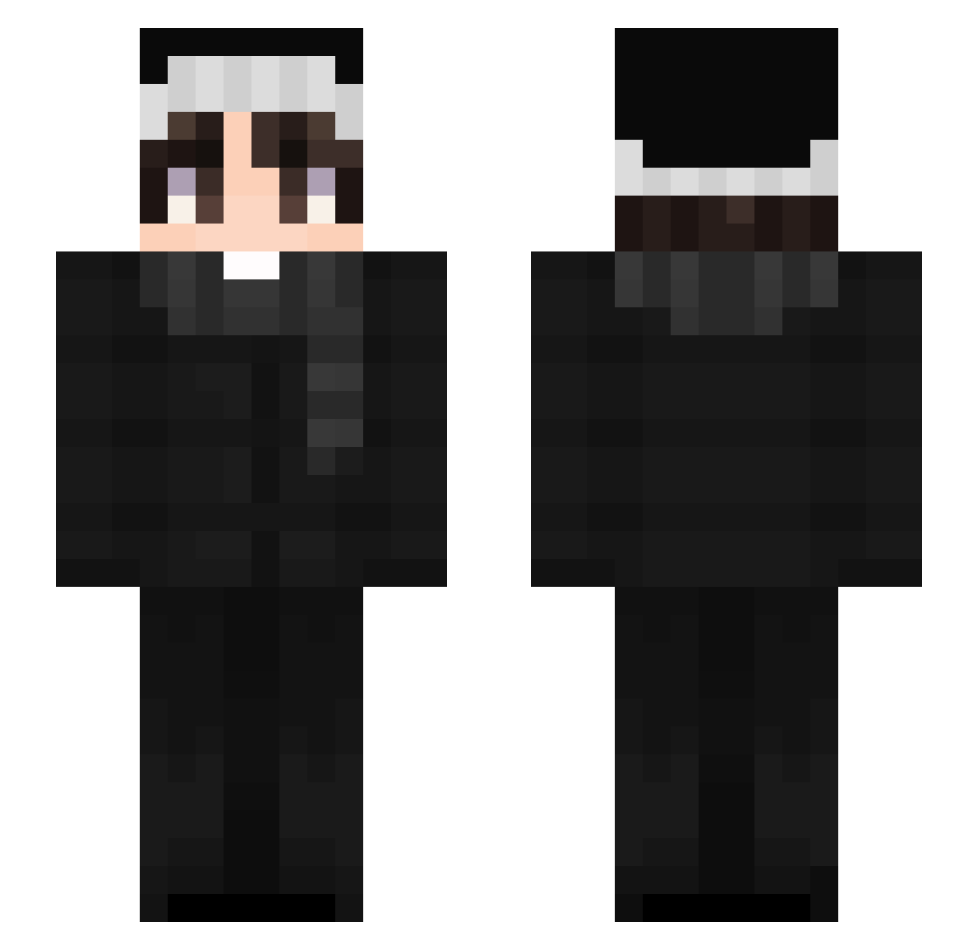 francescaj Minecraft skin, front and back view