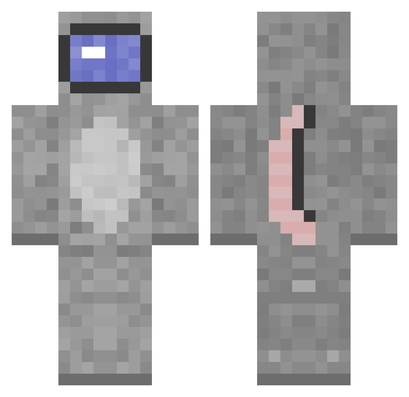 Cow_Cud Minecraft skin, front and back view