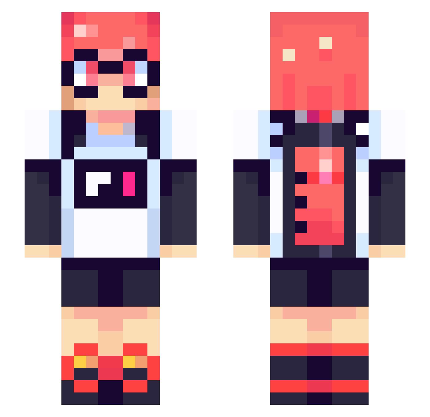 RomanArmy9 Minecraft skin, front and back view