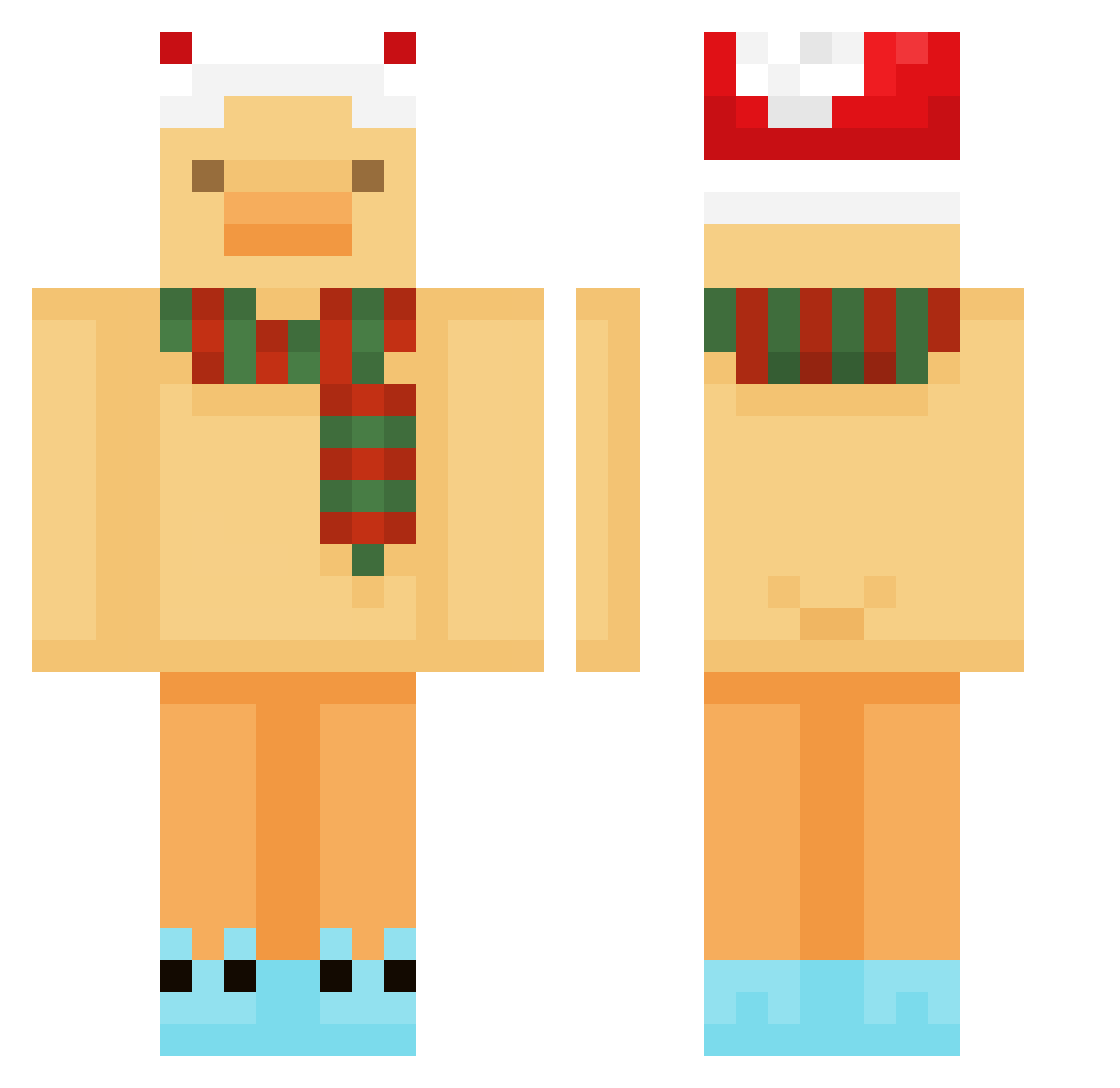 Uo_rK Minecraft skin, front and back view