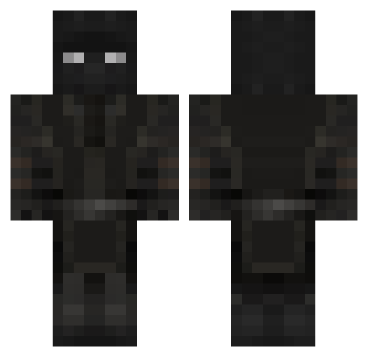 Seky_II Minecraft skin, front and back view